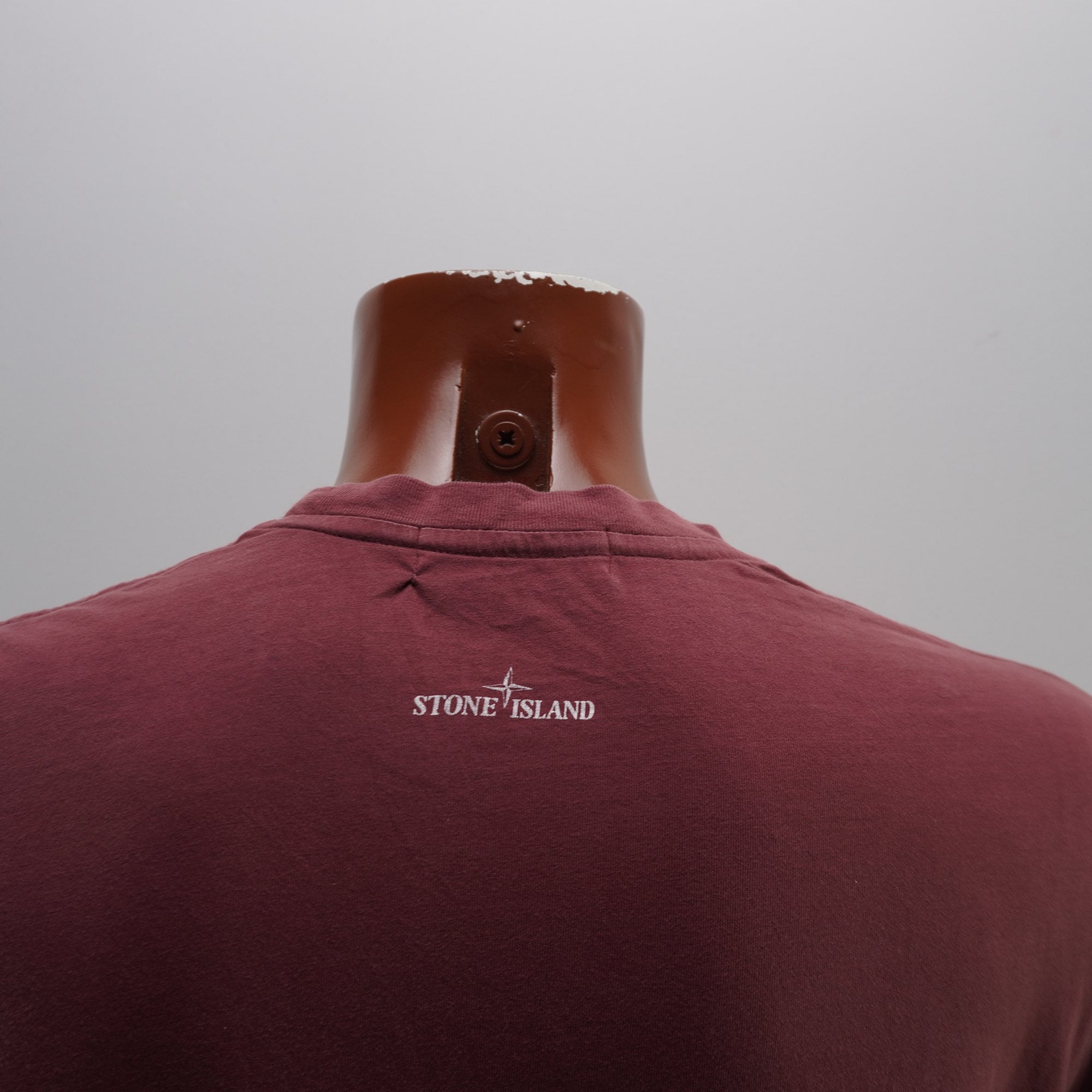 Camiseta de Manga Corta Stone Island para Hombre Usada - Roja, L