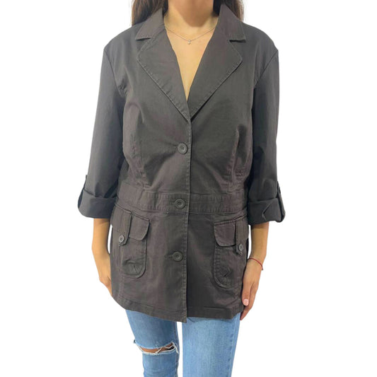 🔥 J'aime la vie Women's Brown Jacket, Size XXL - Used. Very Good Condition