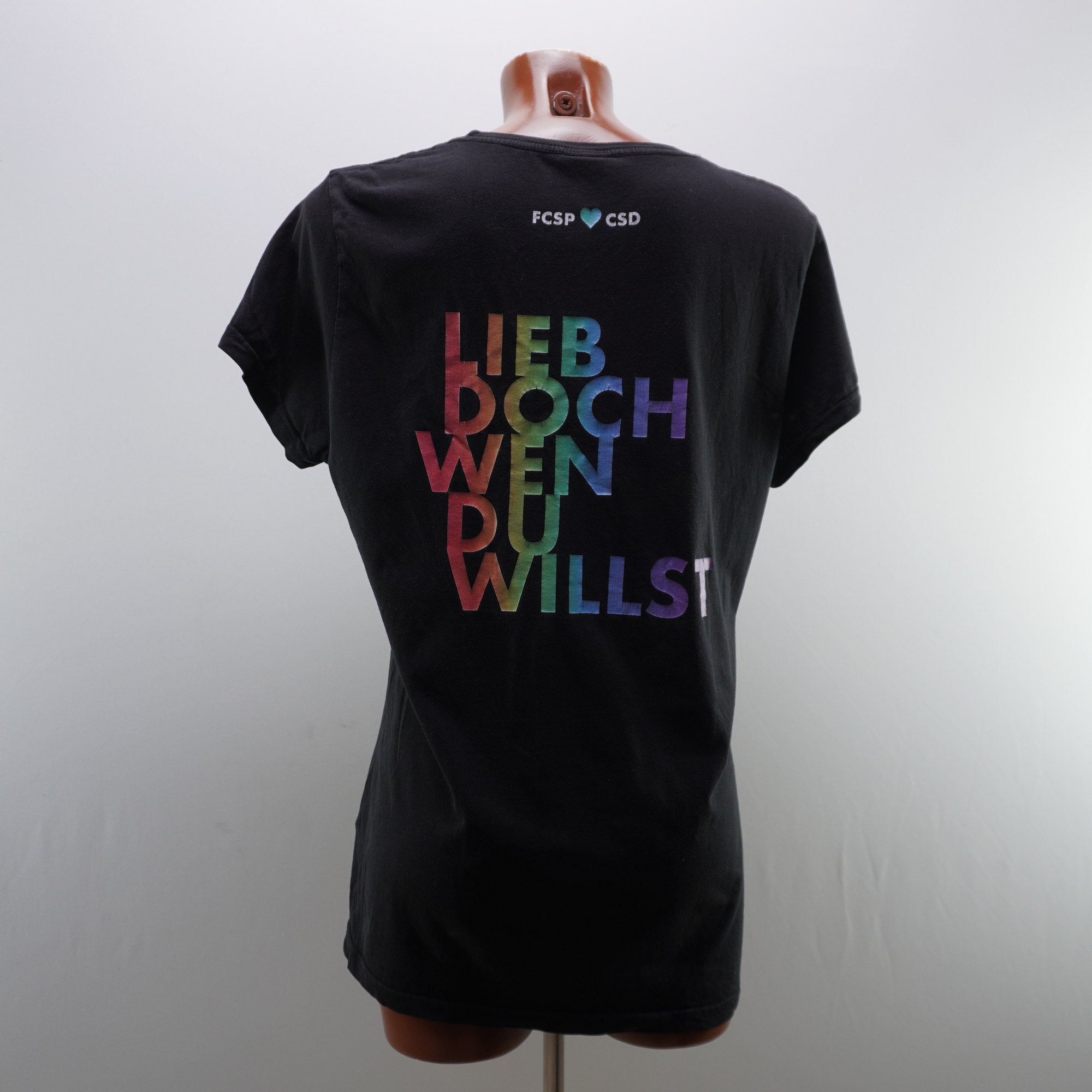 Camiseta de Manga Corta St. Pauli para Mujer - Negra, XL, Usada en Muy Buen Estado