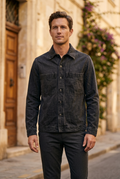 Cazadora Vaquera Reiss para Hombre Usada - Negra, XL