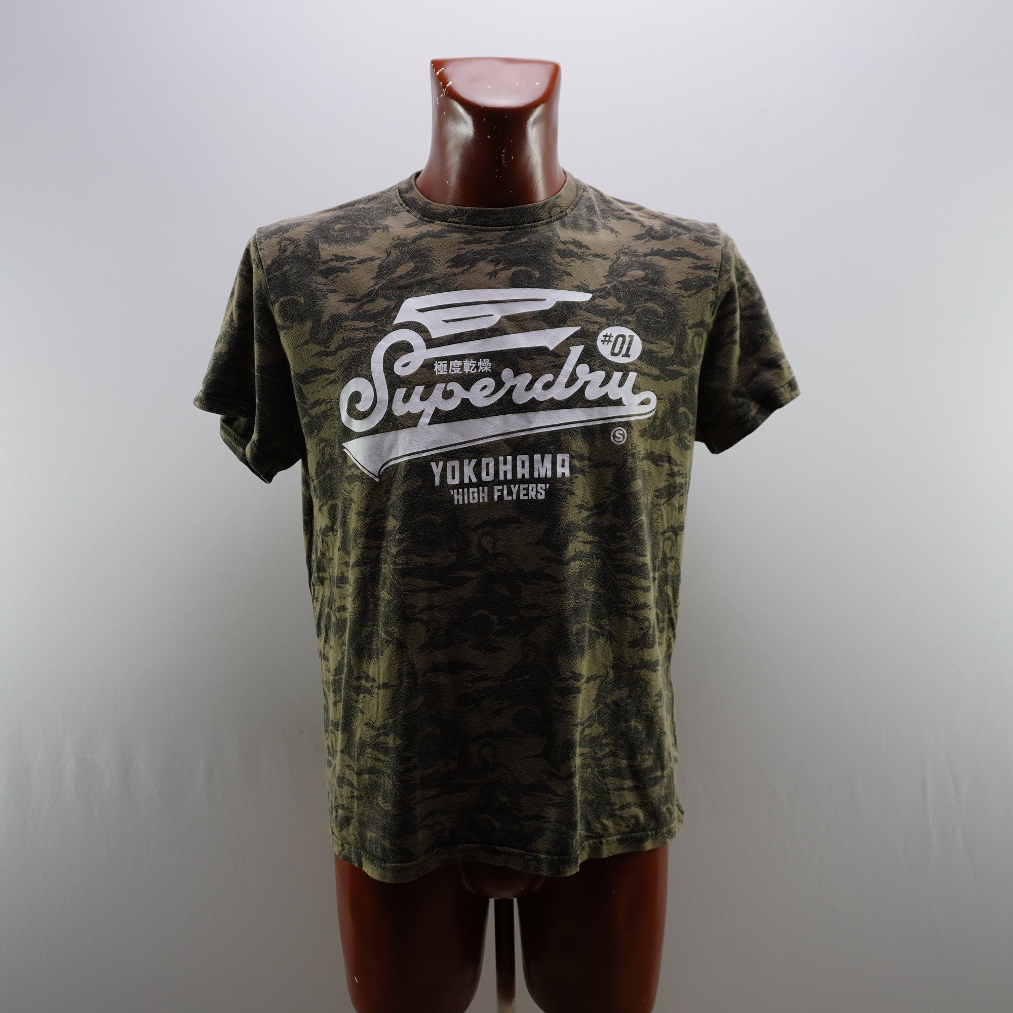 Camiseta Superdry para Hombre Usada - Verde, XXL