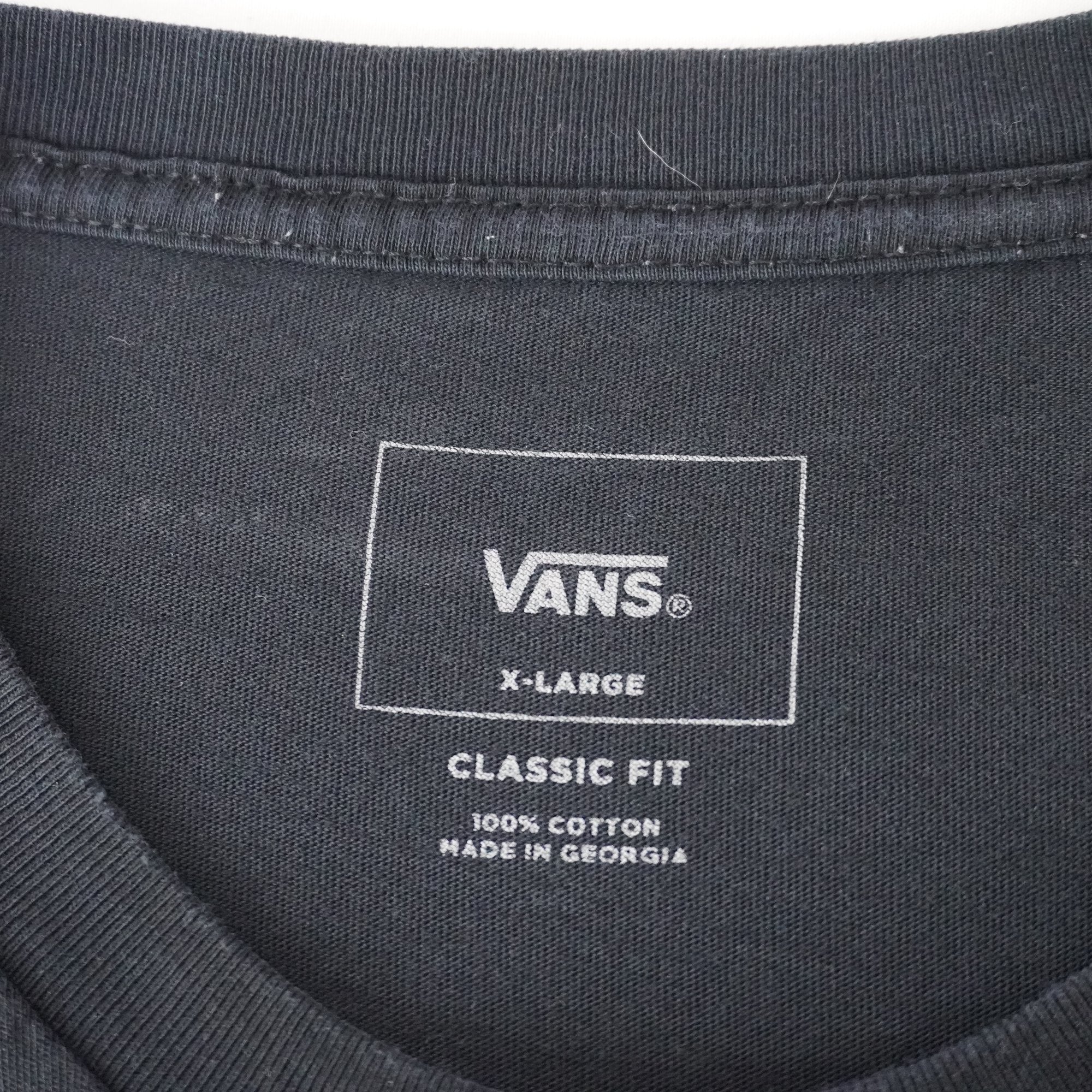 Camiseta Vans para Hombre Usada - Negra, XL