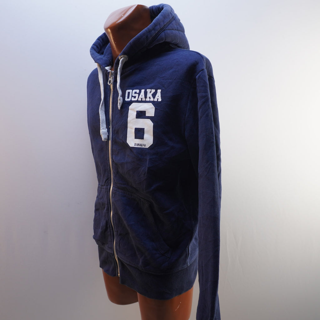 Sudadera con Capucha Superdry para Hombre Usada - Azul Marino, Mediano (M)