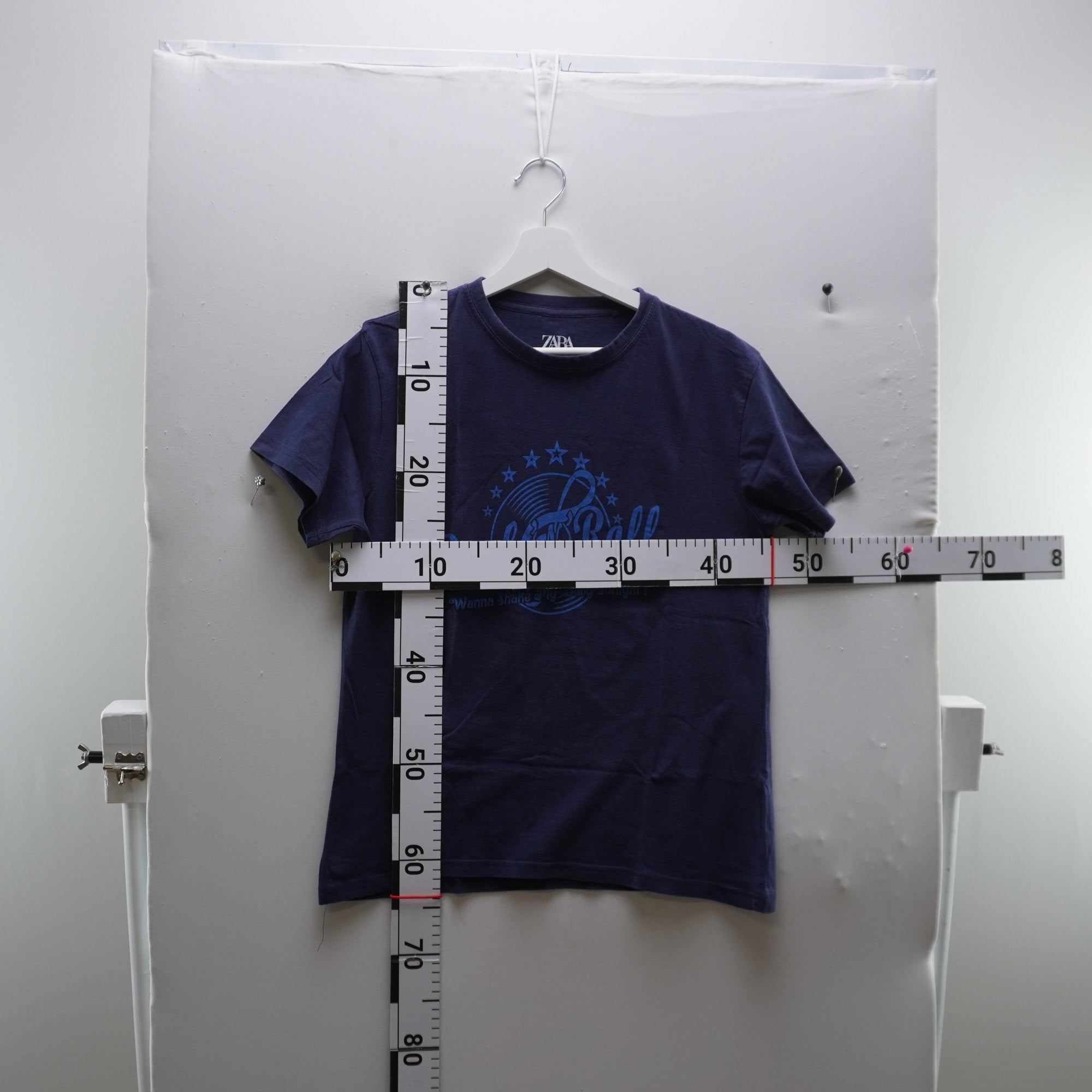 Camiseta Zara para Mujer Usada - Azul Marino, M