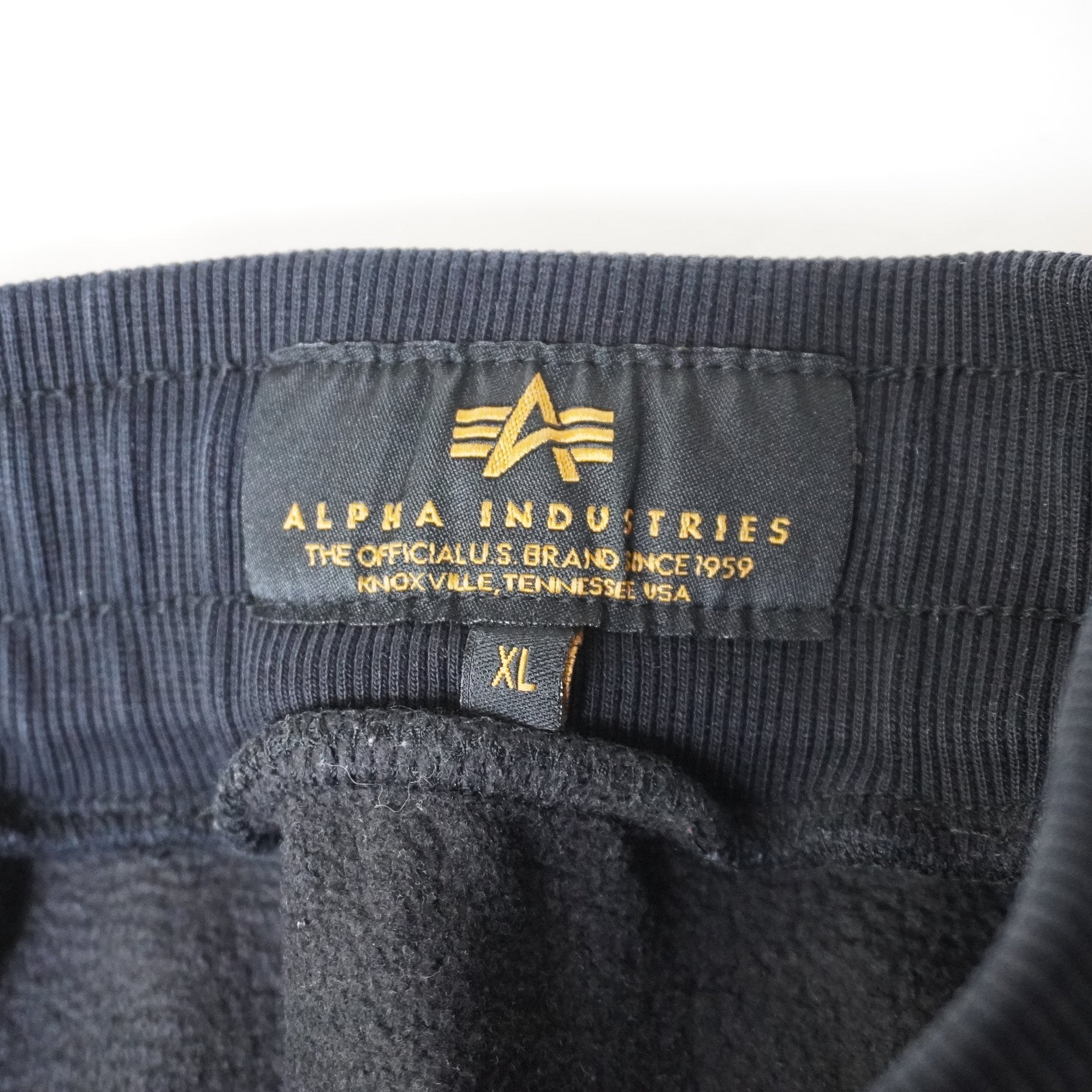 Sudadera con Capucha Alpha Industries para Hombre Usada - Negra, XL