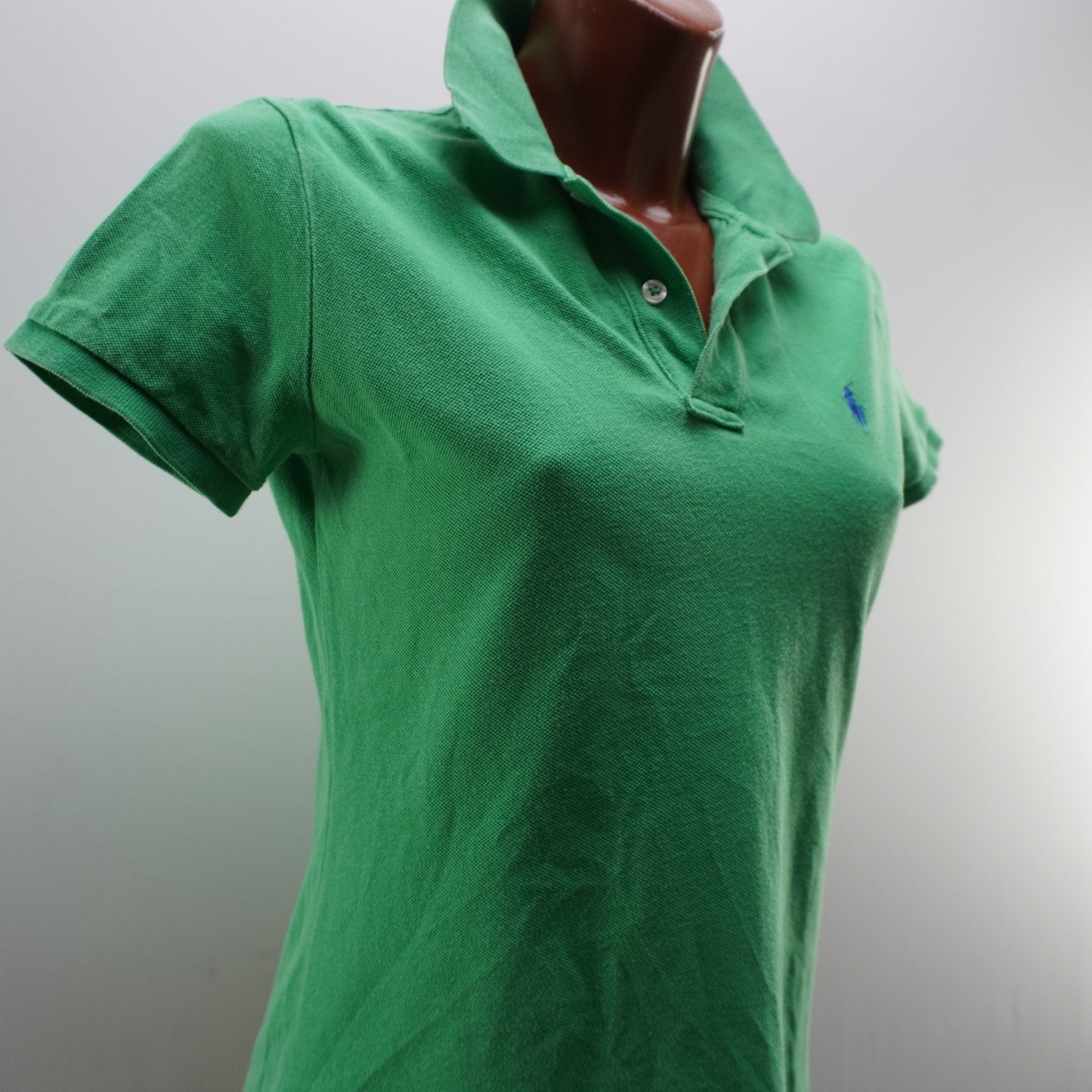 Camiseta de Manga Corta Ralph Lauren para Mujer - Verde, L (Usada en Muy Buen Estado)