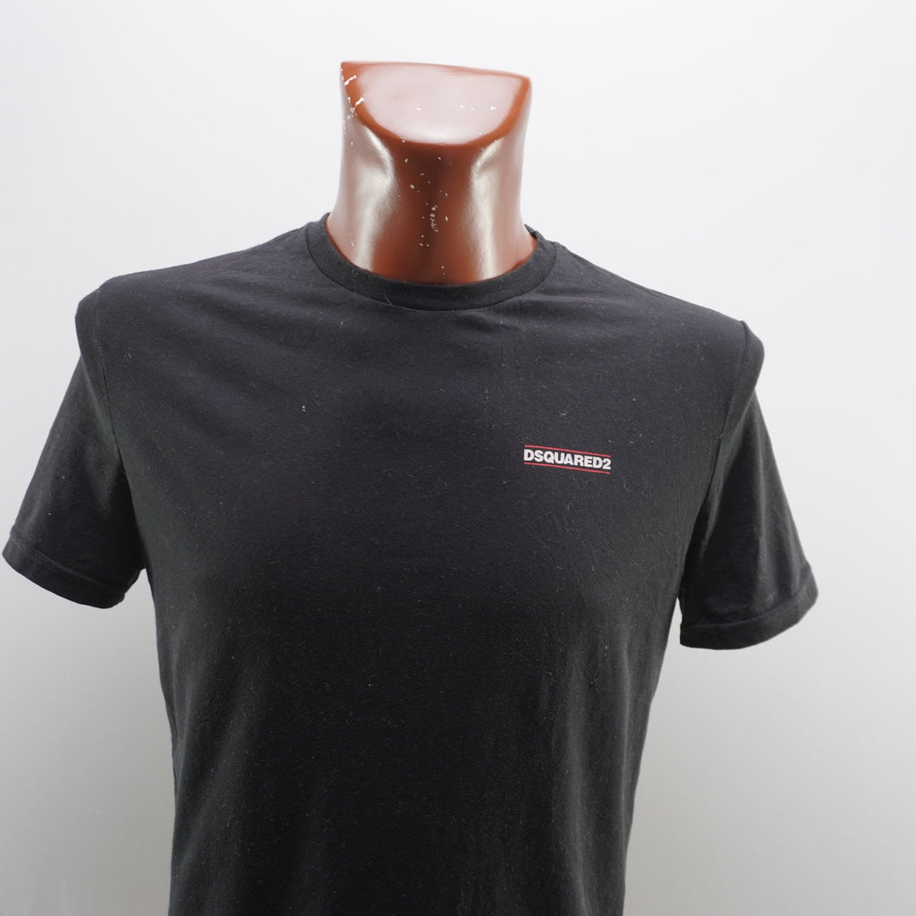 Camiseta de Manga Corta Dsquared2 para Hombre Usada - Negro, M