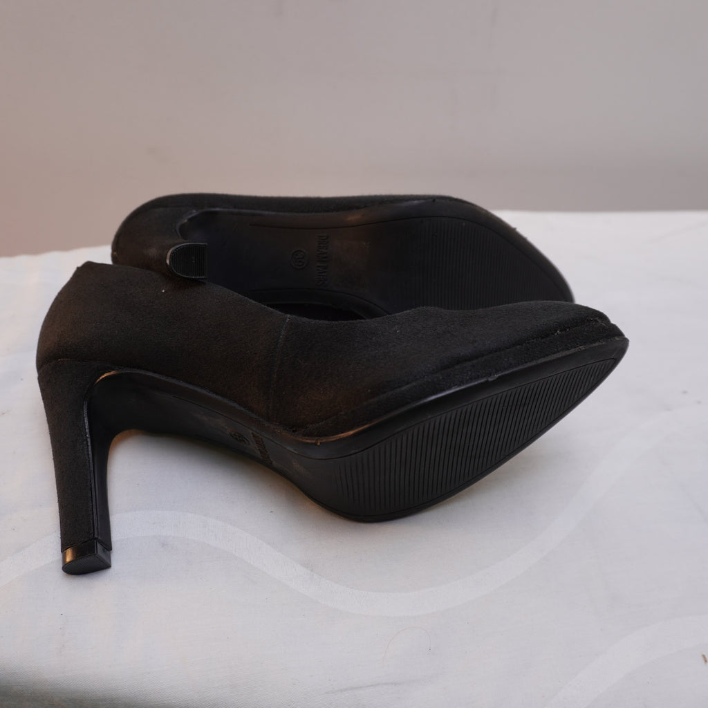Tacones Dream Paris para Mujer Usados - Negros, Talla 39