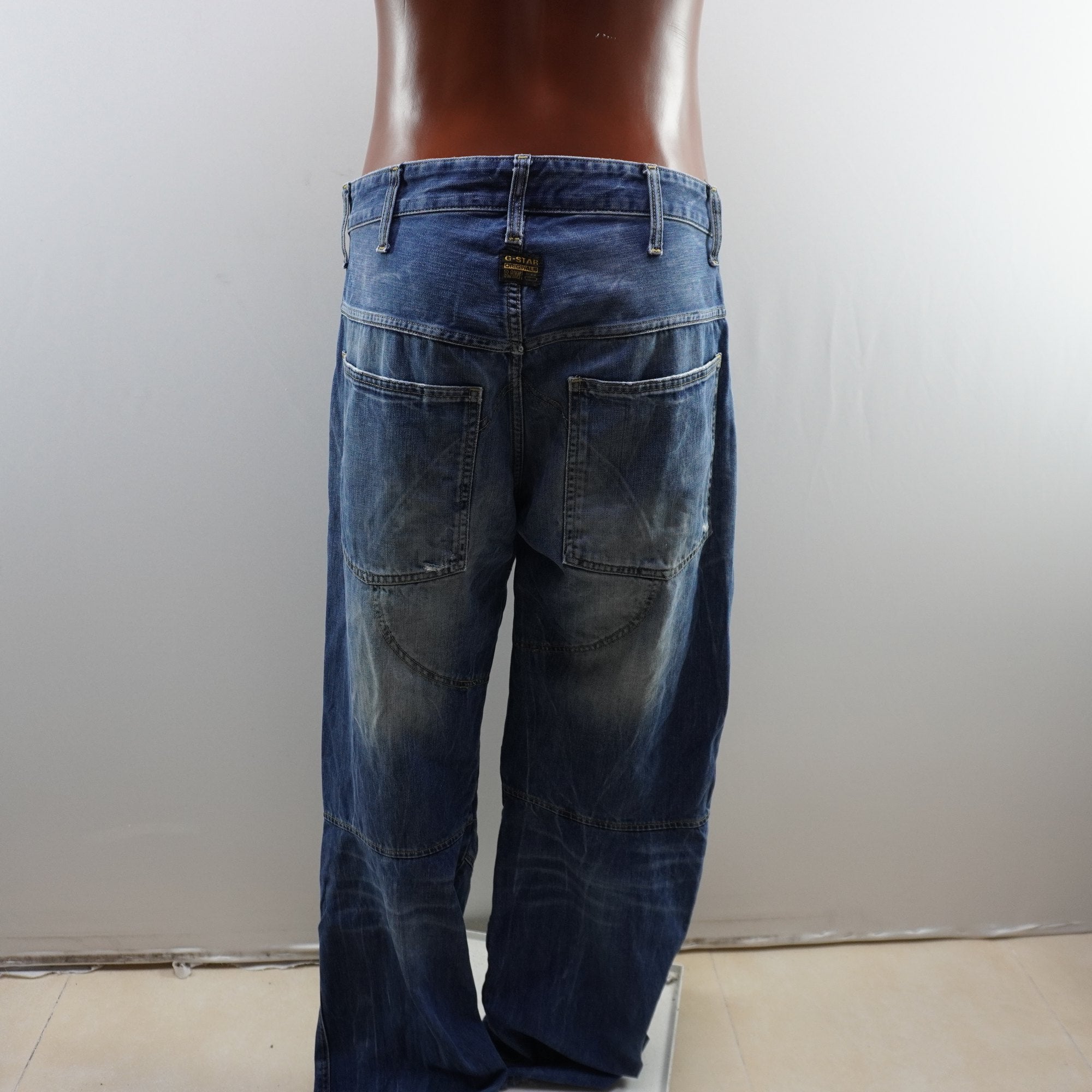 Vaqueros G-Star para Hombre - Azul, Grande (L), Usados en Muy Buen Estado