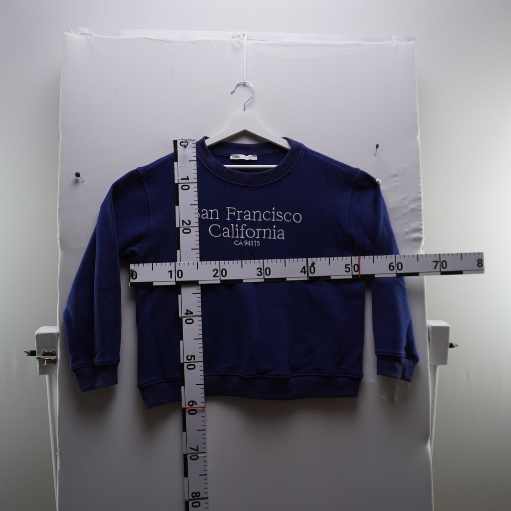 Sudadera con Capucha Zara para Mujer Usada - Azul, M