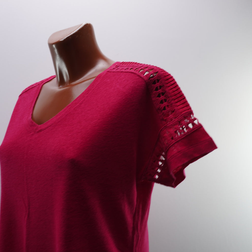 Camiseta de Manga Corta Oysho para Mujer Usada - Roja, M