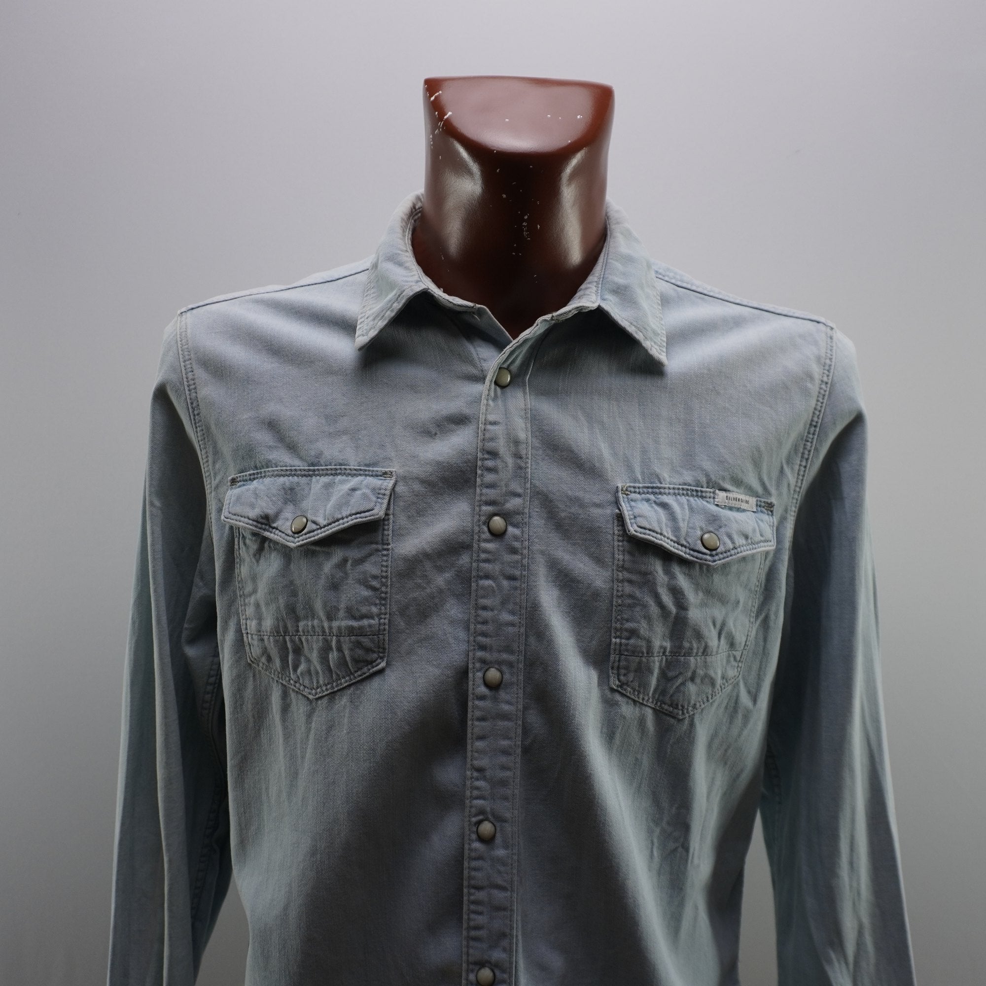 Camisa Silver Creek para Hombre Usada - Azul, L