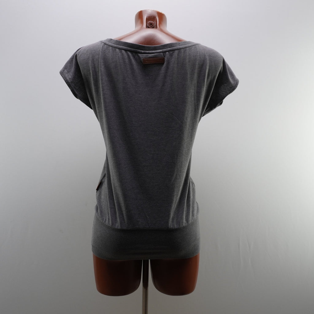 Camiseta de Manga Corta Naketano para Mujer Usada - Gris, M