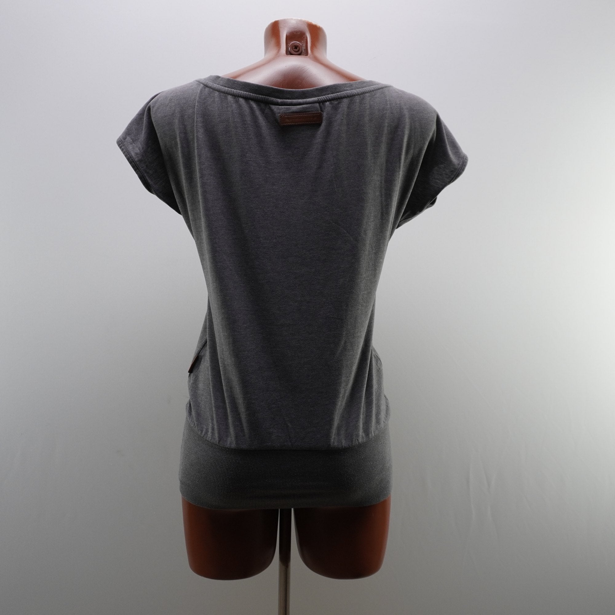 Camiseta de Manga Corta Naketano para Mujer Usada - Gris, M