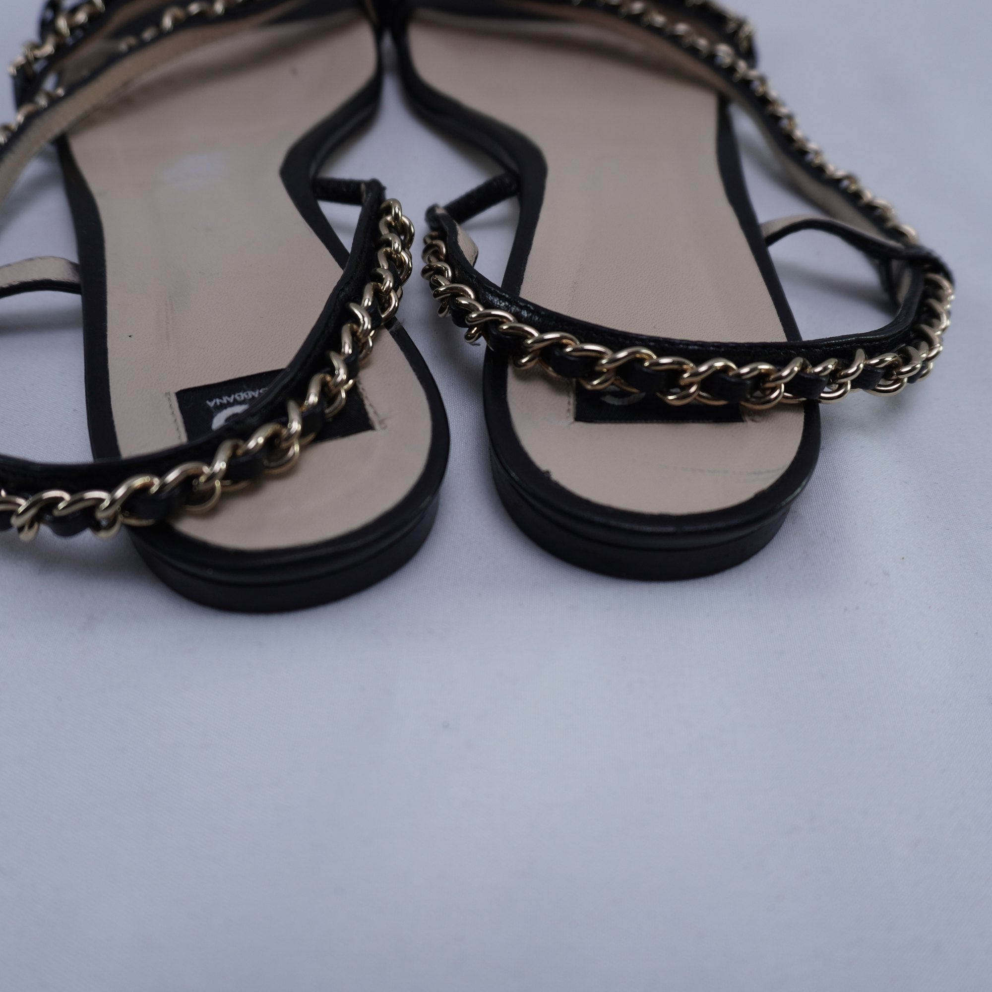 Sandalias Dolce & Gabbana para Mujer - Negro, Talla 38, Usadas en Muy Buen Estado