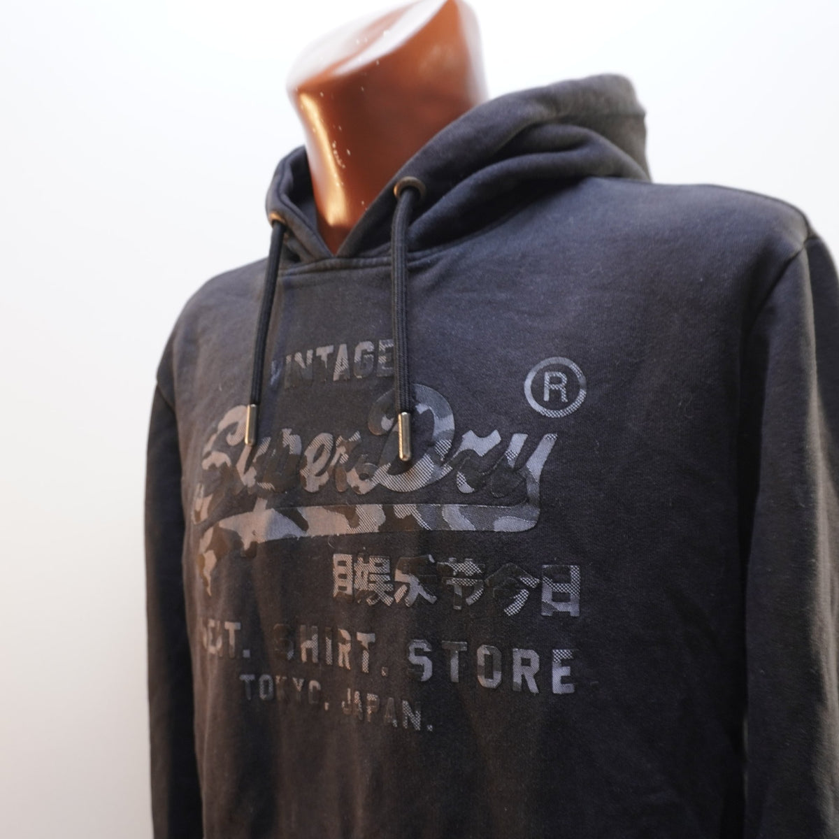 Sudadera con Capucha Superdry para Hombre Usada - Negra, L