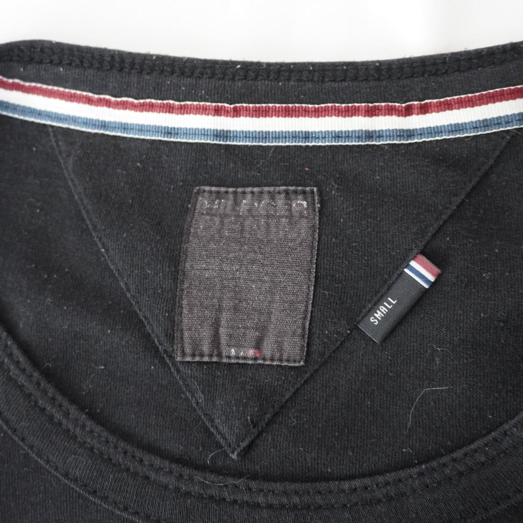 Camiseta de Manga Corta Tommy Hilfiger para Mujer - Negra, S, Usada en Muy Buen Estado