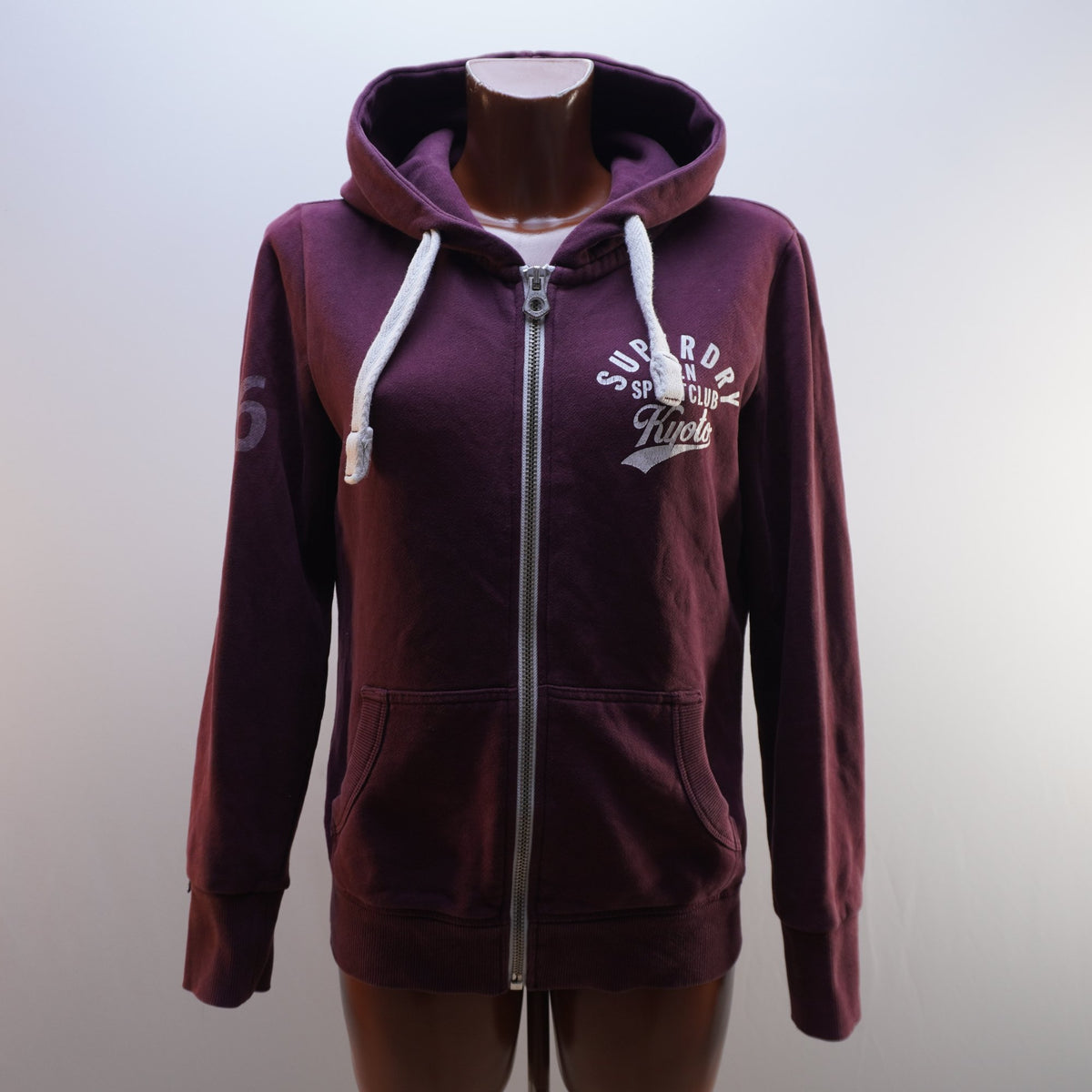 Sudadera con Capucha Superdry para Mujer Usada - Roja, L