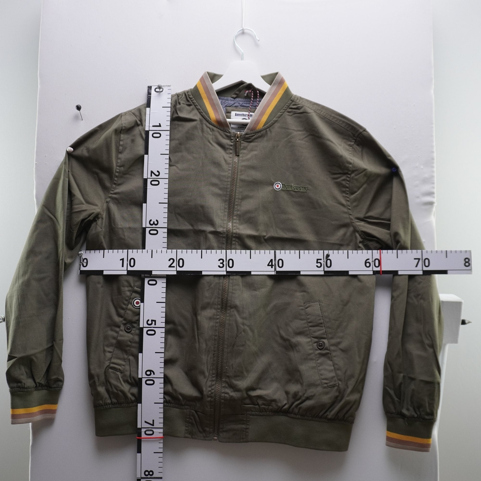 Chaqueta Bomber Lambretta para Hombre Usada - Beige, XL