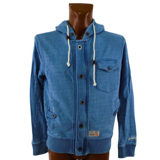 Get Your Hands on a Blue Jack & Jones Men's Hoodie, Size S - Used, Good Condition!