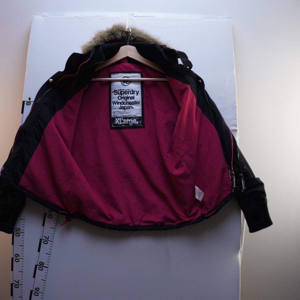 Parka Superdry para Mujer Usada - Negra, XL
