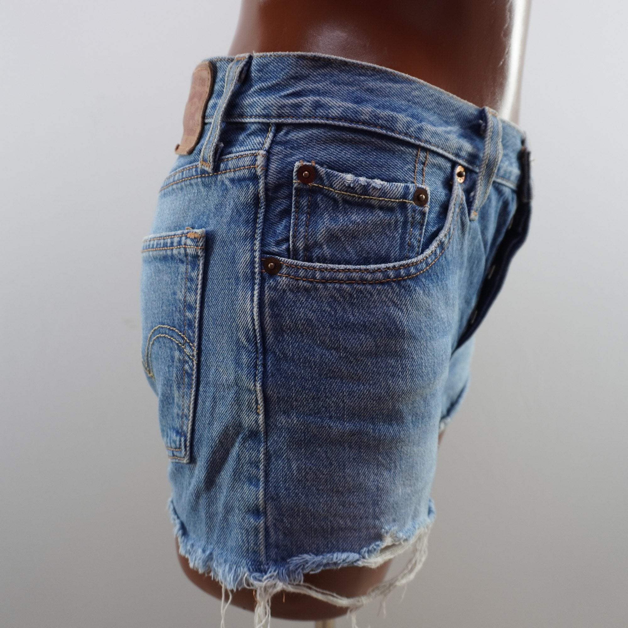 Pantalones Cortos Vaqueros Levi's para Mujeres Usados - Azul, S