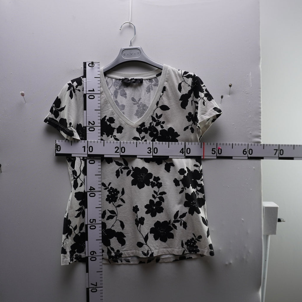 Camiseta de Manga Corta Hall Hubber para Mujer - Blanco, M (Usada en muy buen estado)