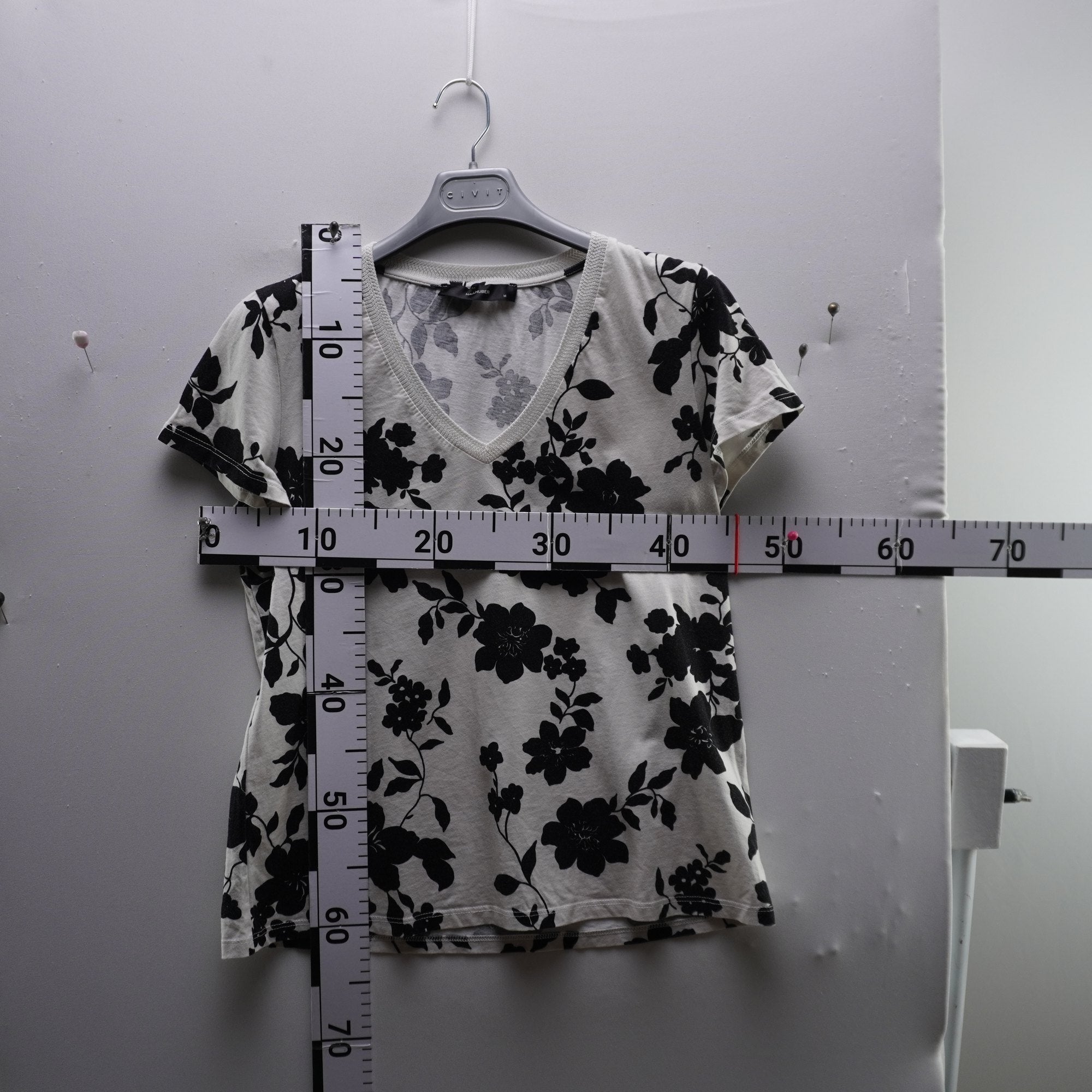 Camiseta de Manga Corta Hall Hubber para Mujer - Blanco, M (Usada en muy buen estado)