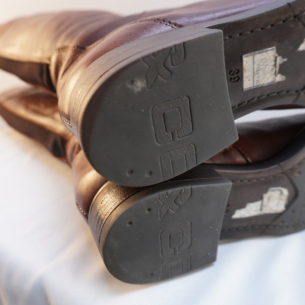 Botas Cellini para Mujer Usadas - Marrón, Talla 39