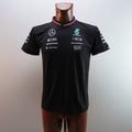 Camiseta de Manga Corta Mercedes para Hombre Usada - Negra, M