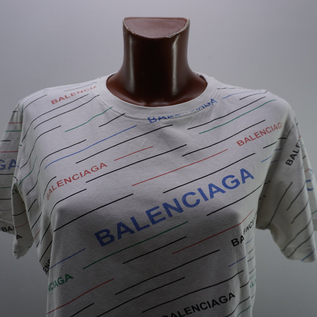 Camiseta Balenciaga para Mujer Usada - Blanca, XXL