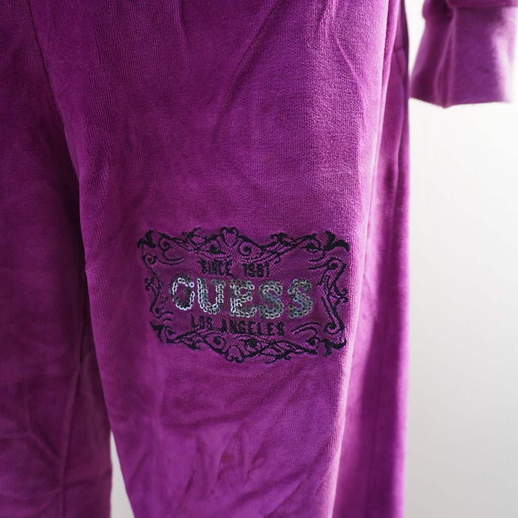 Sudadera con Capucha Guess para Mujer Usada - Púrpura, XL