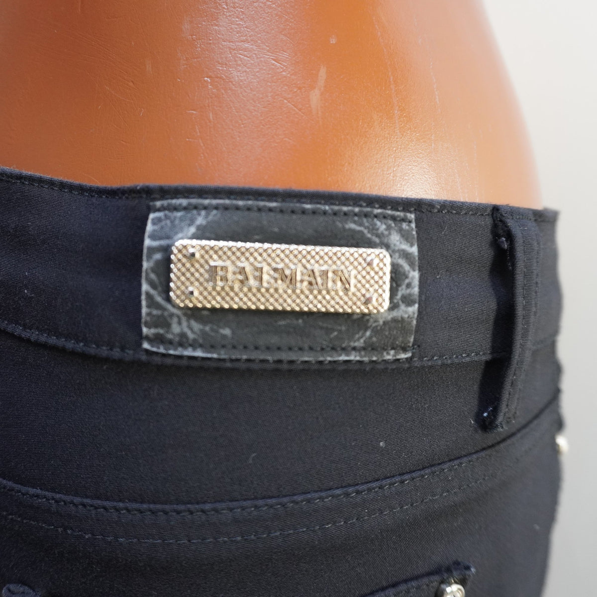Vaqueros Balmain para Mujer en Negro - Talla L, Usados en Muy Buen Estado