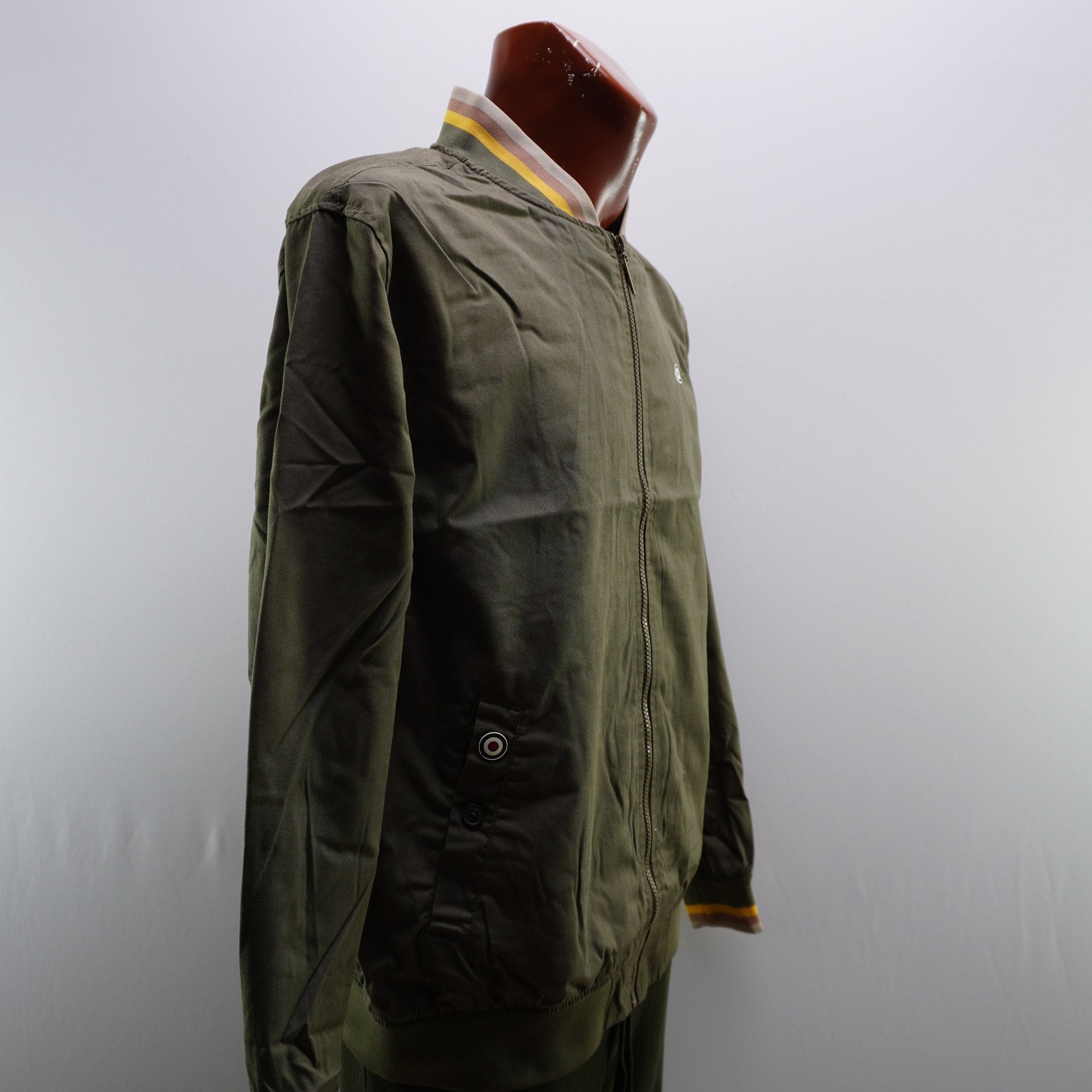 Chaqueta Bomber Lambretta para Hombre Usada - Beige, XL