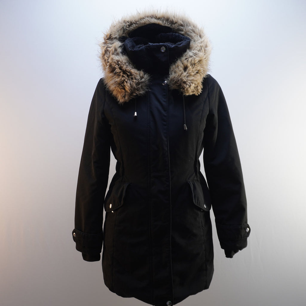 Parka Zara para Mujer Usada - Negra, XS