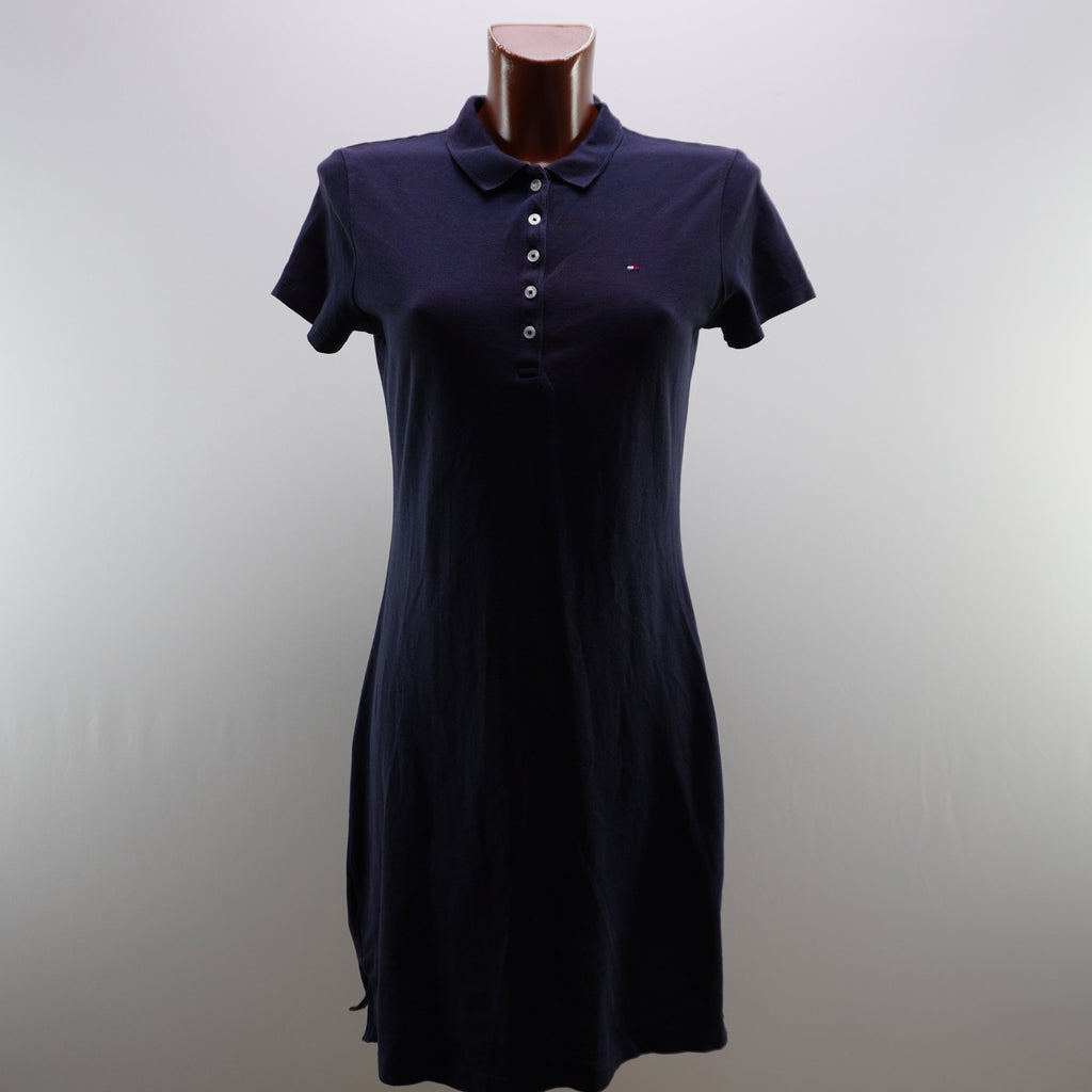 Vestido de Algodón Azul Marino para Mujer - Talla Grande, Usado en Muy Buen Estado