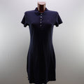 Vestido de Algodón Azul Marino para Mujer - Talla Grande, Usado en Muy Buen Estado