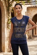 Gebrauchte Derhy Weste für Damen - Blau, M