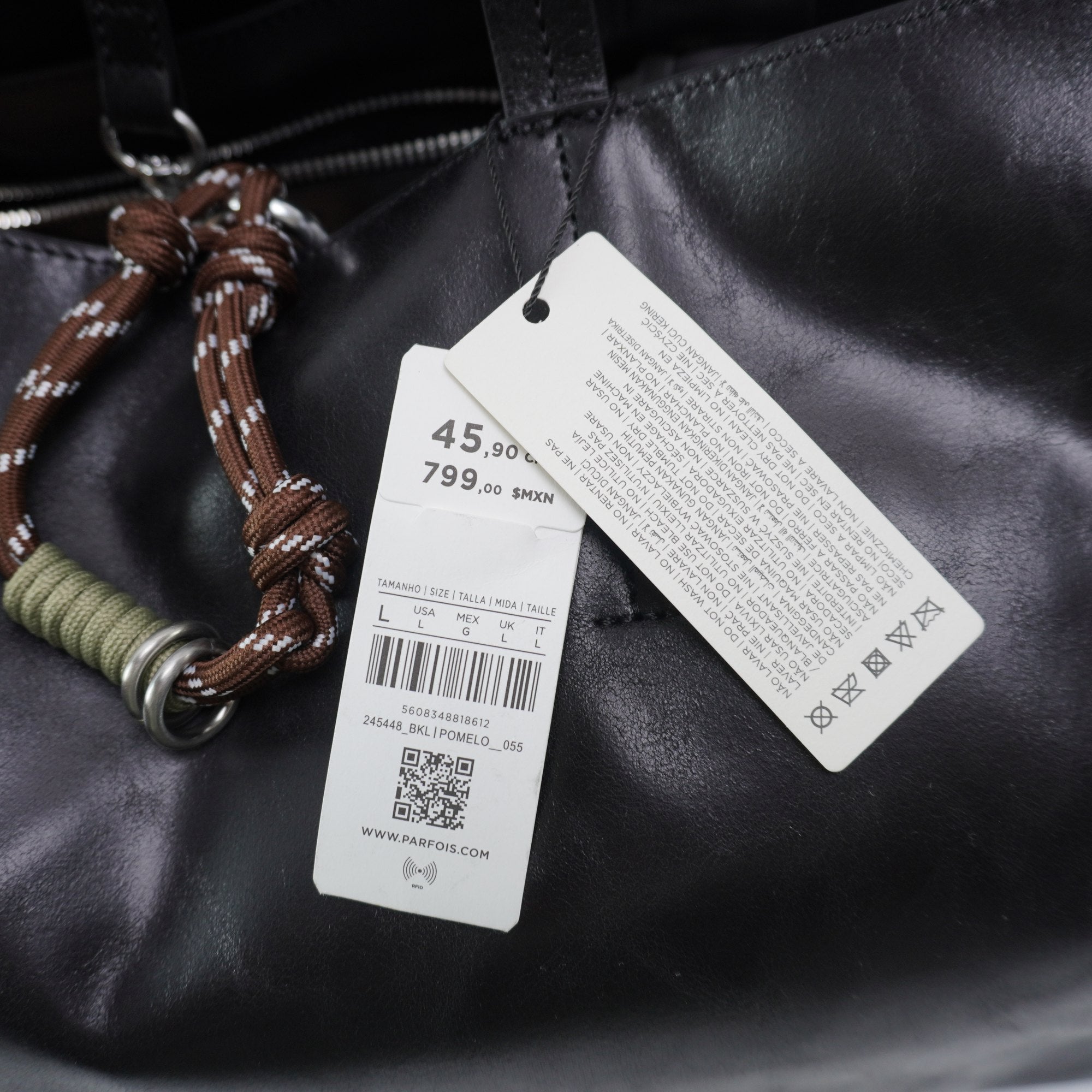 Bolso Baguette Parfois para Mujer Usado - Negro