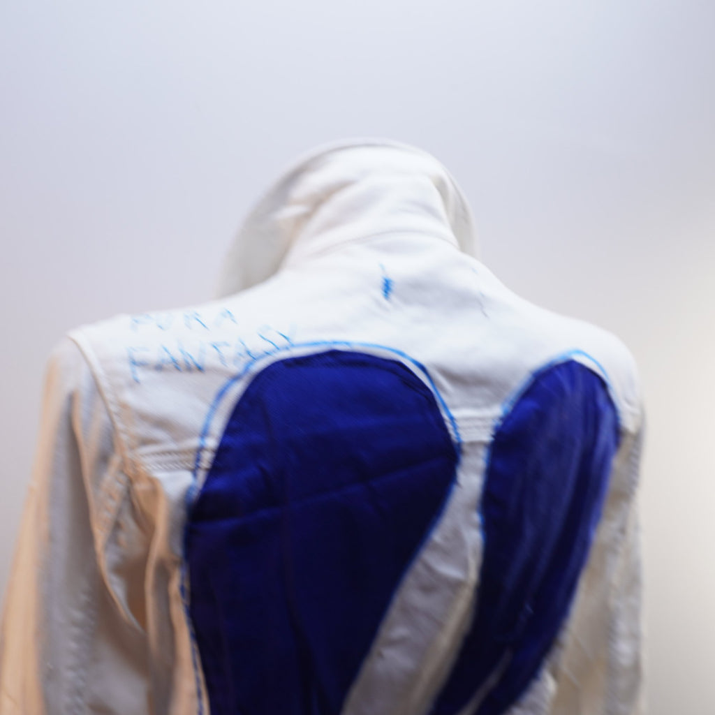 Cazadora Vaquera Italian Style para Mujer Usada - Blanca, L