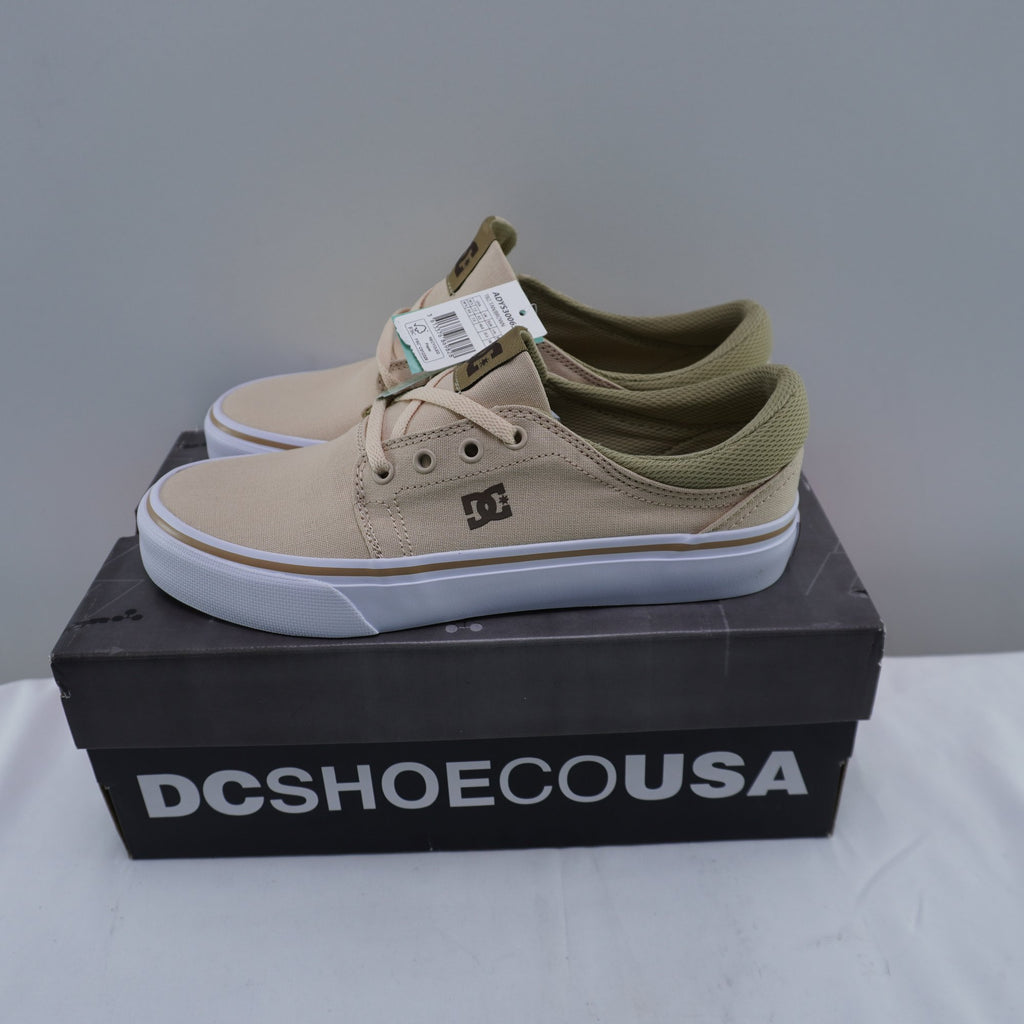 Zapatillas DC Shoes para Mujeres Usadas - Beige, Talla 40
