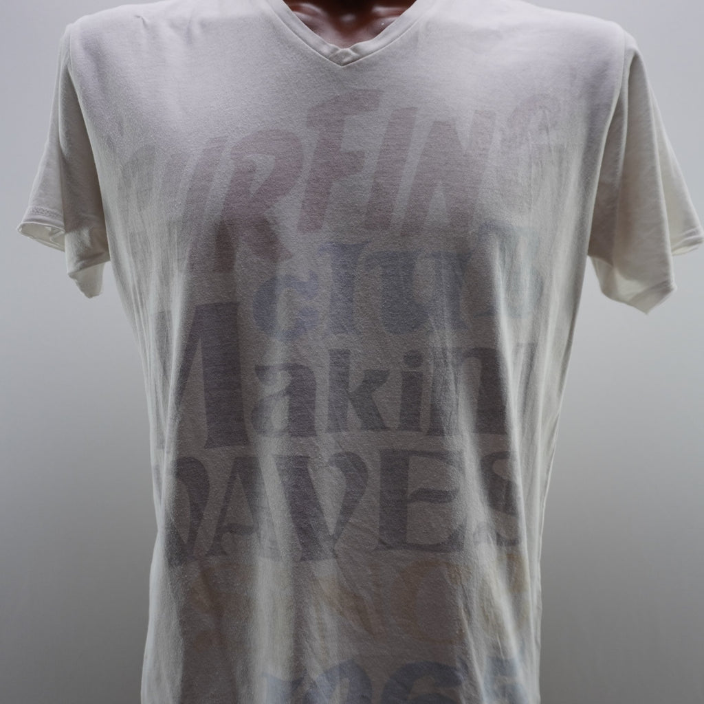 Camiseta Springfield para Hombre Usada - Blanca, Pequeño (S)