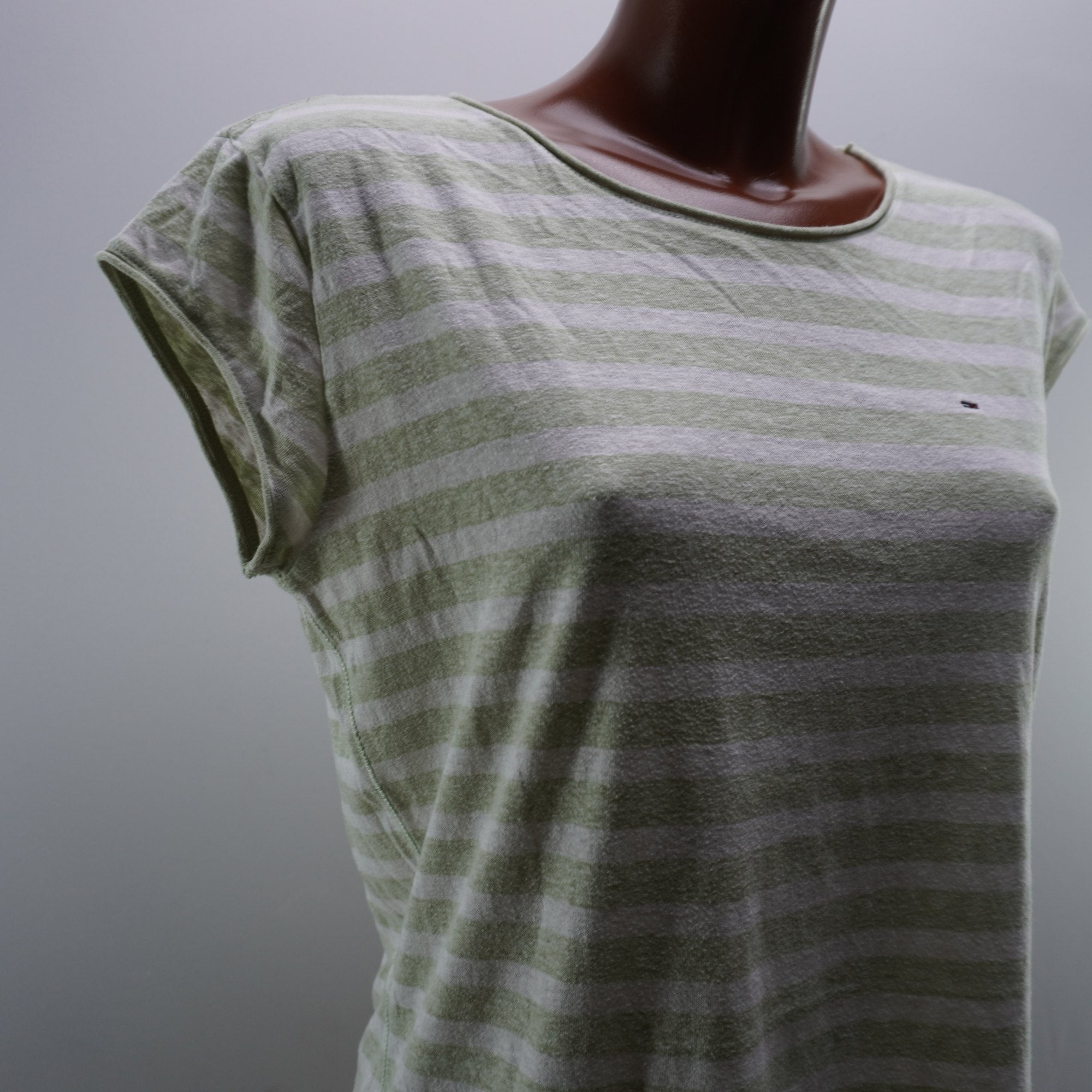 Camiseta de Manga Corta Tommy Hilfiger para Mujer Usada - Verde, L