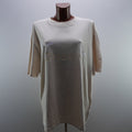 Camiseta de Manga Corta Dropsize para Mujer Usada - Beige, L