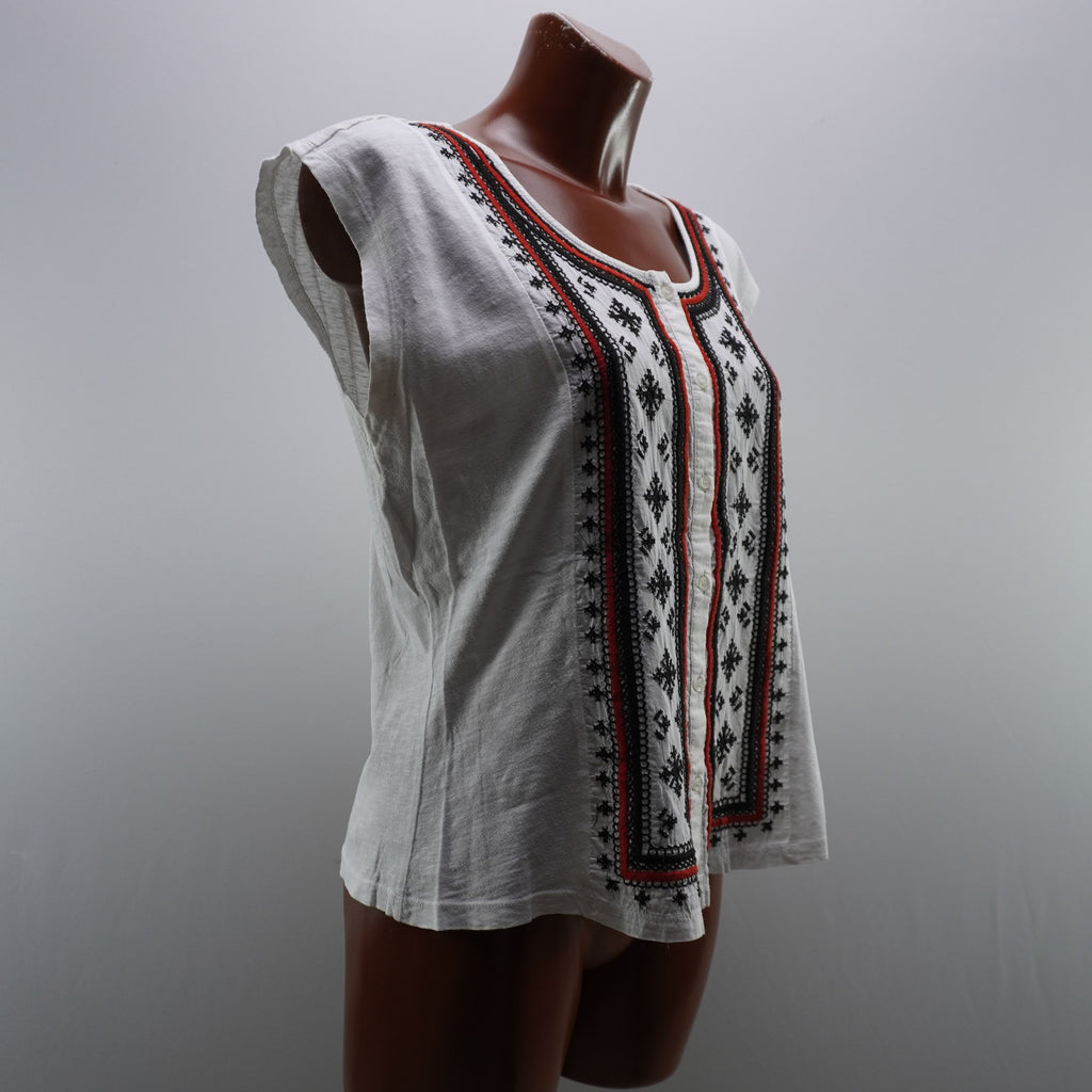 Camiseta Cortefiel para Mujer Usada - Blanca, L