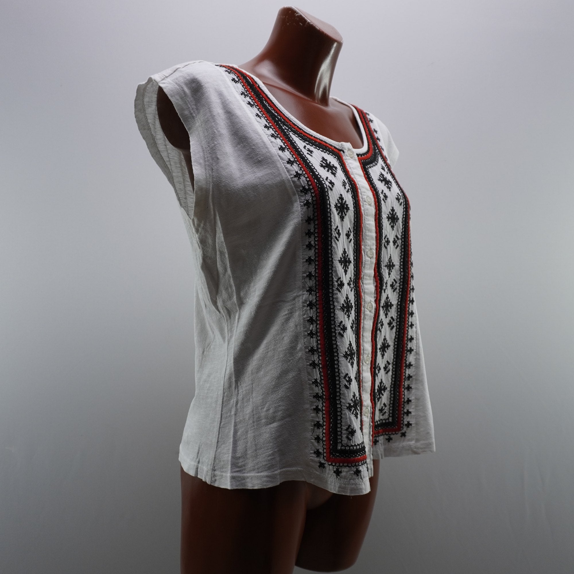 Camiseta Cortefiel para Mujer Usada - Blanca, L