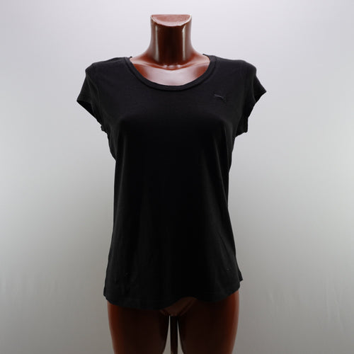 Camiseta deportiva mujer negra talla XL vista frontal