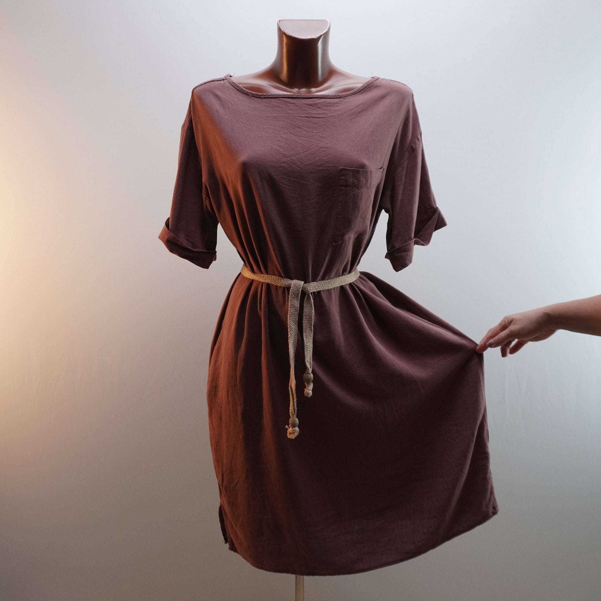 Vestido Italian Style para Mujer Usado - Marrón, XL