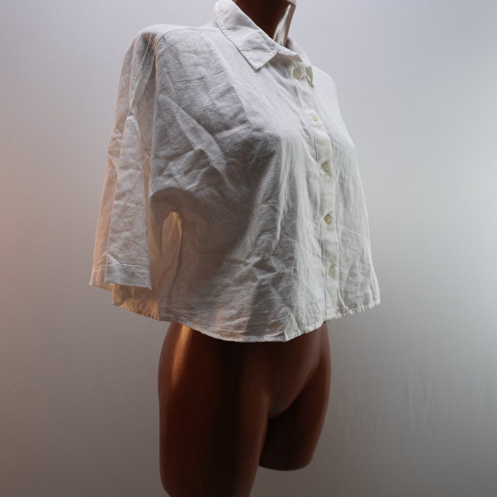 Camisa Henley Italian Style para Mujer Usada - Beige, XL