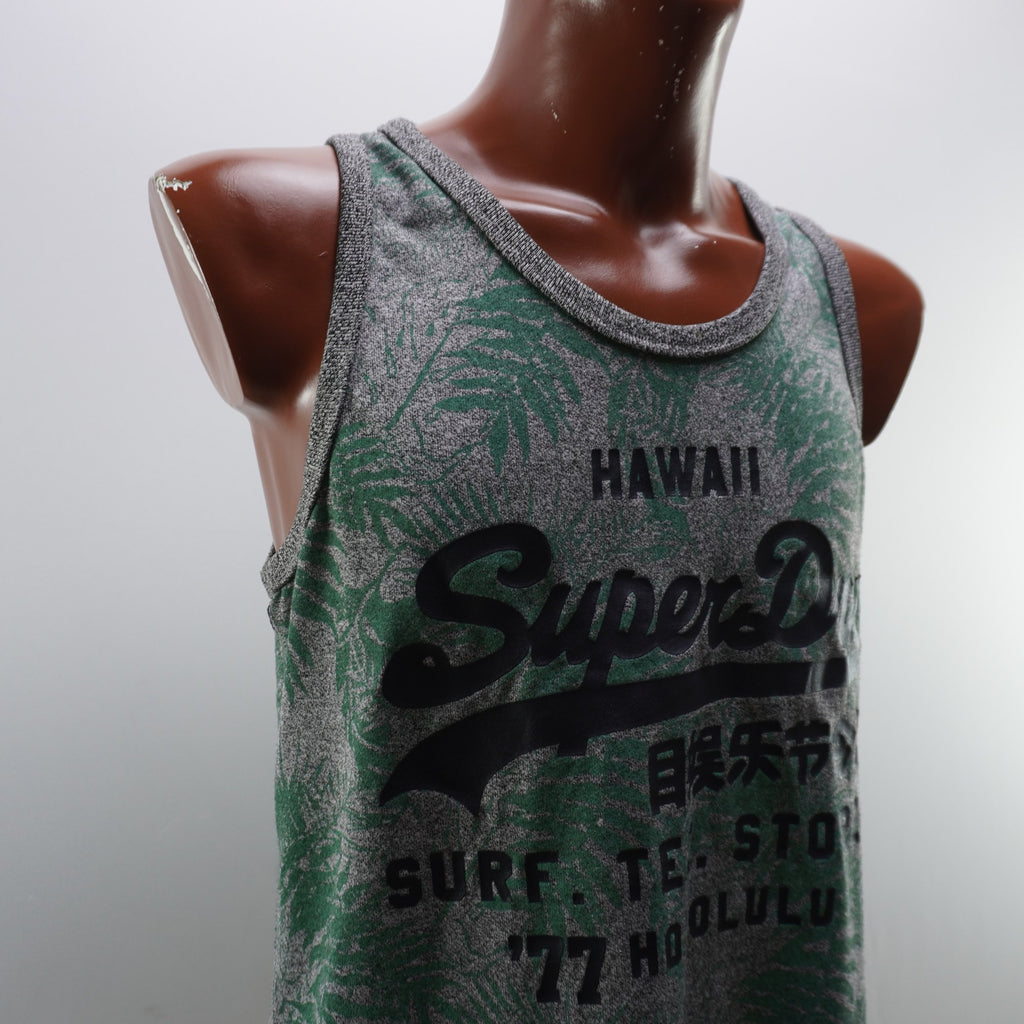 Camiseta de Manga Corta Superdry para Hombre Usada - Verde, XXL